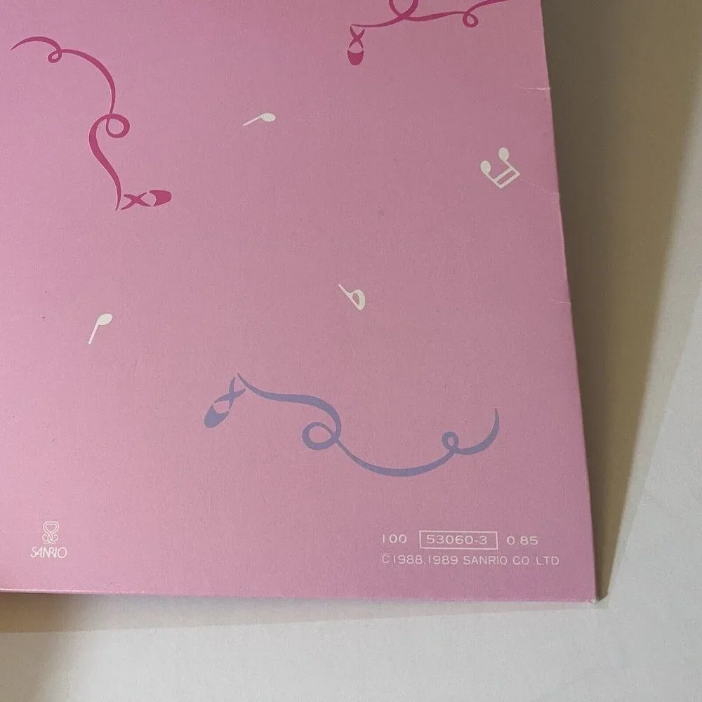 Vintage Sanrio 1989 Folder Petit Plie Ballet Slippers Pocket Portfolio
